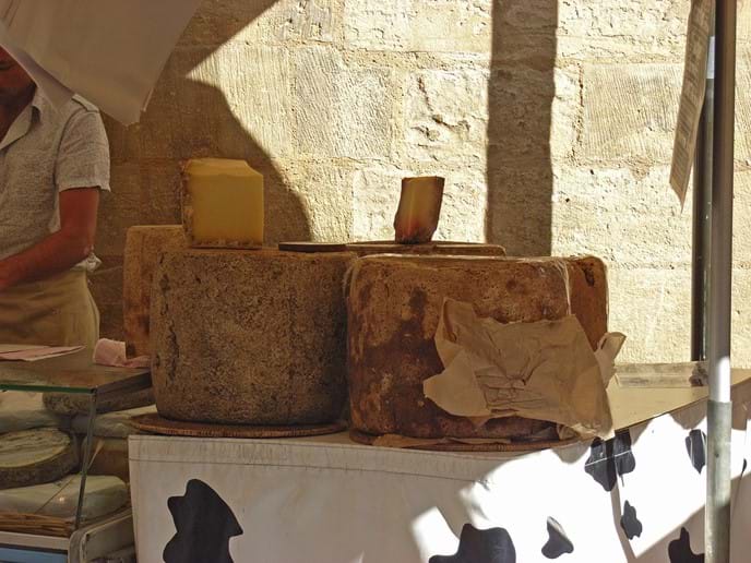 And gorgeous cheeses to buy and taste at the market too, as well as much smaller ones of course