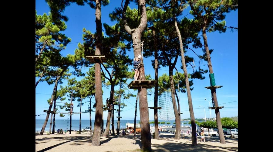 Enjoy the high ropes and zip wires at Royan or La Palmyre