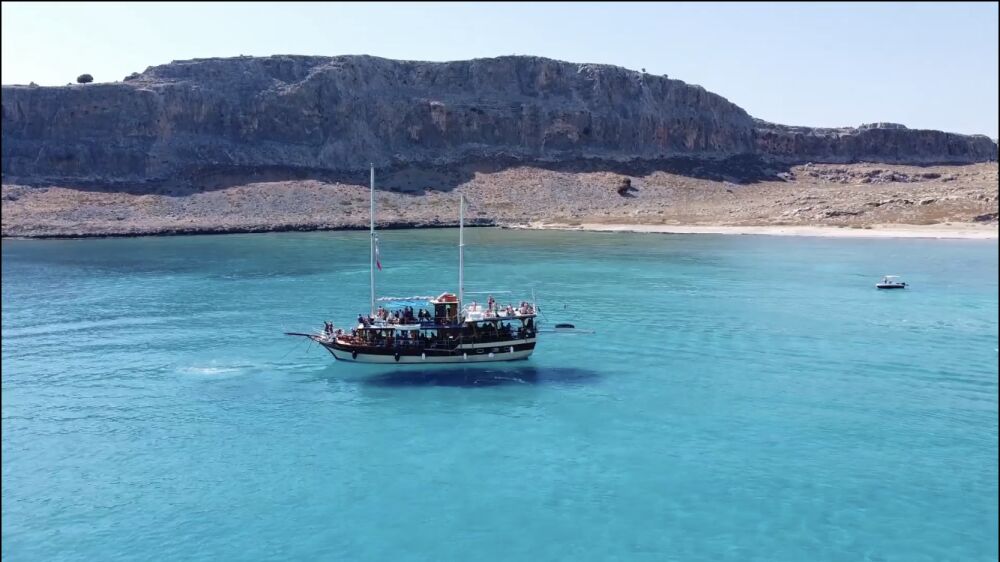 Navarone Bay with its turquoise water