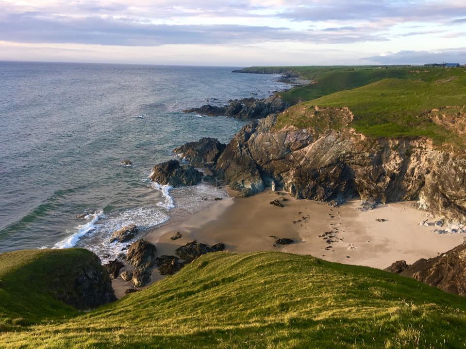 Secret beaches at low tide