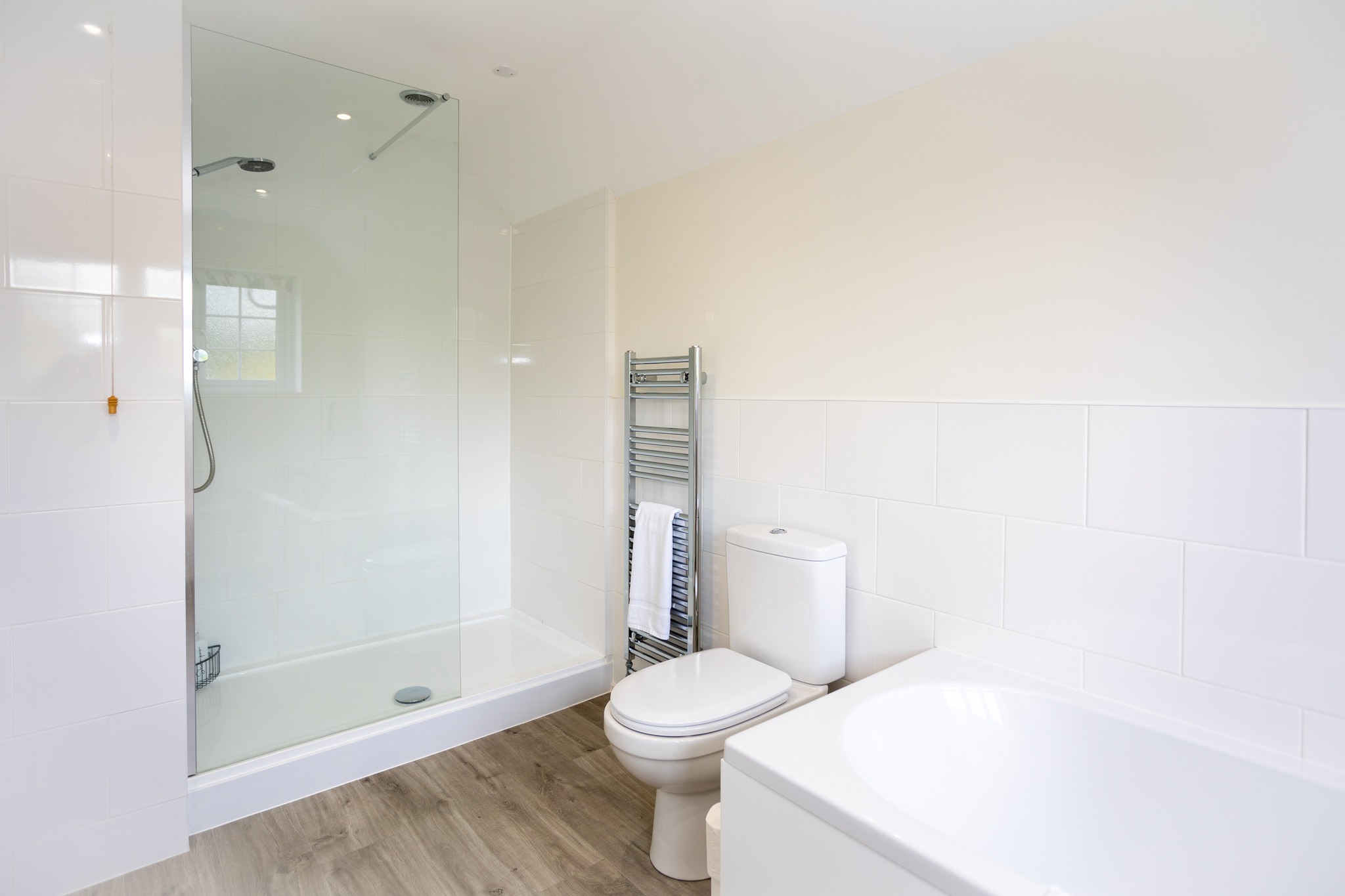 Family bathroom with walk in shower