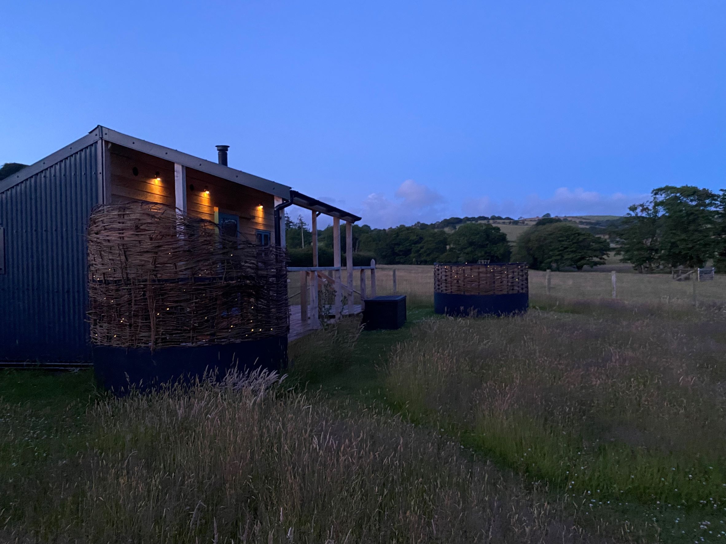 Cabin in the evening