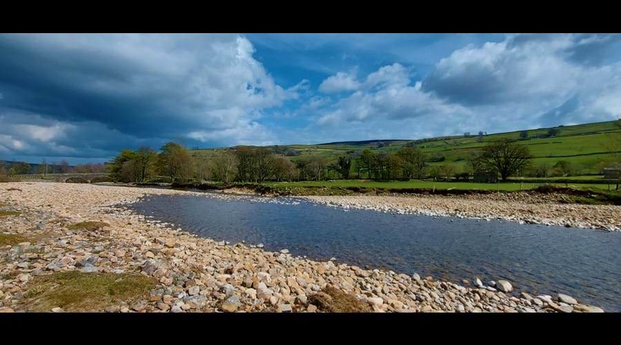 River Swale in Low Row, Swaledale