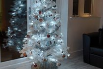 Decorated for Christmas throughout December