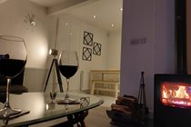 Cosy Log Burning Stove in Living Area - kindling / logs provided