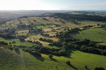View of the surrounding valley