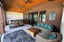 Front deck of Villa overlooking the Indian Ocean