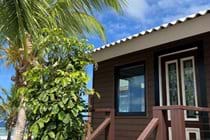 Entrance to West Wing Apartment and private deck Waves Beach House