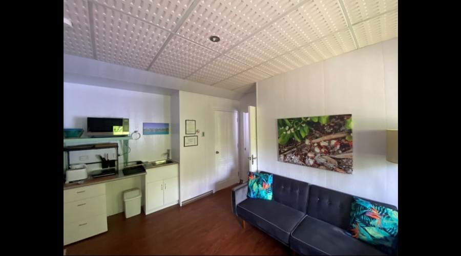 North Wing Apartment Living area and kitchenette