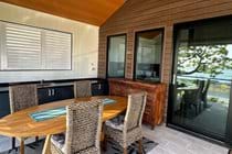 Dining area outdoor deck on the villa