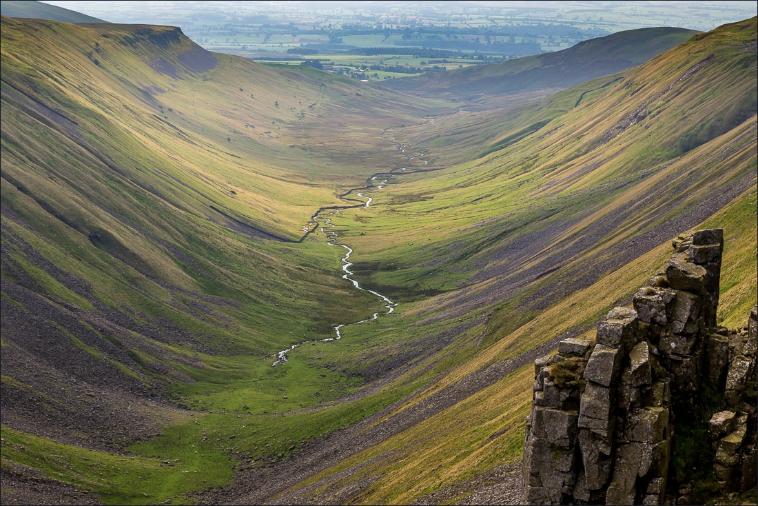The stunning High Cup Nick, walking in the Pennines about 10 mins drive