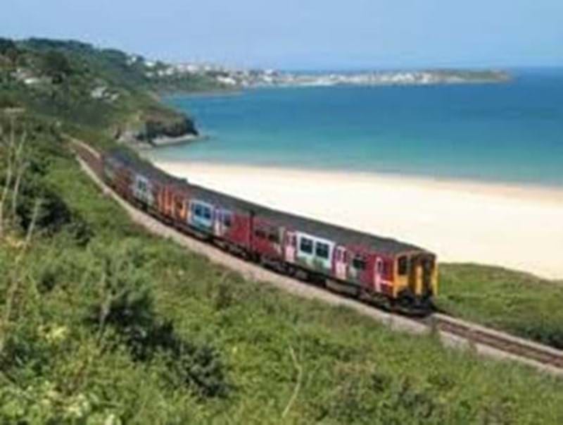 Scenic branch line from St Ives to St Erth