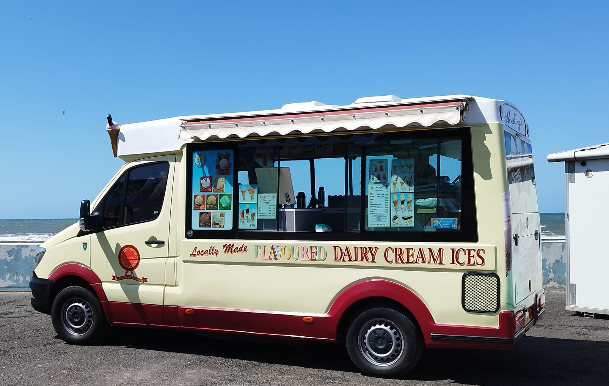 The Hockings ice cream van is a familiar site in North Devon in summer – they’ve been making ice cream from the same site in Appledore since 1936,