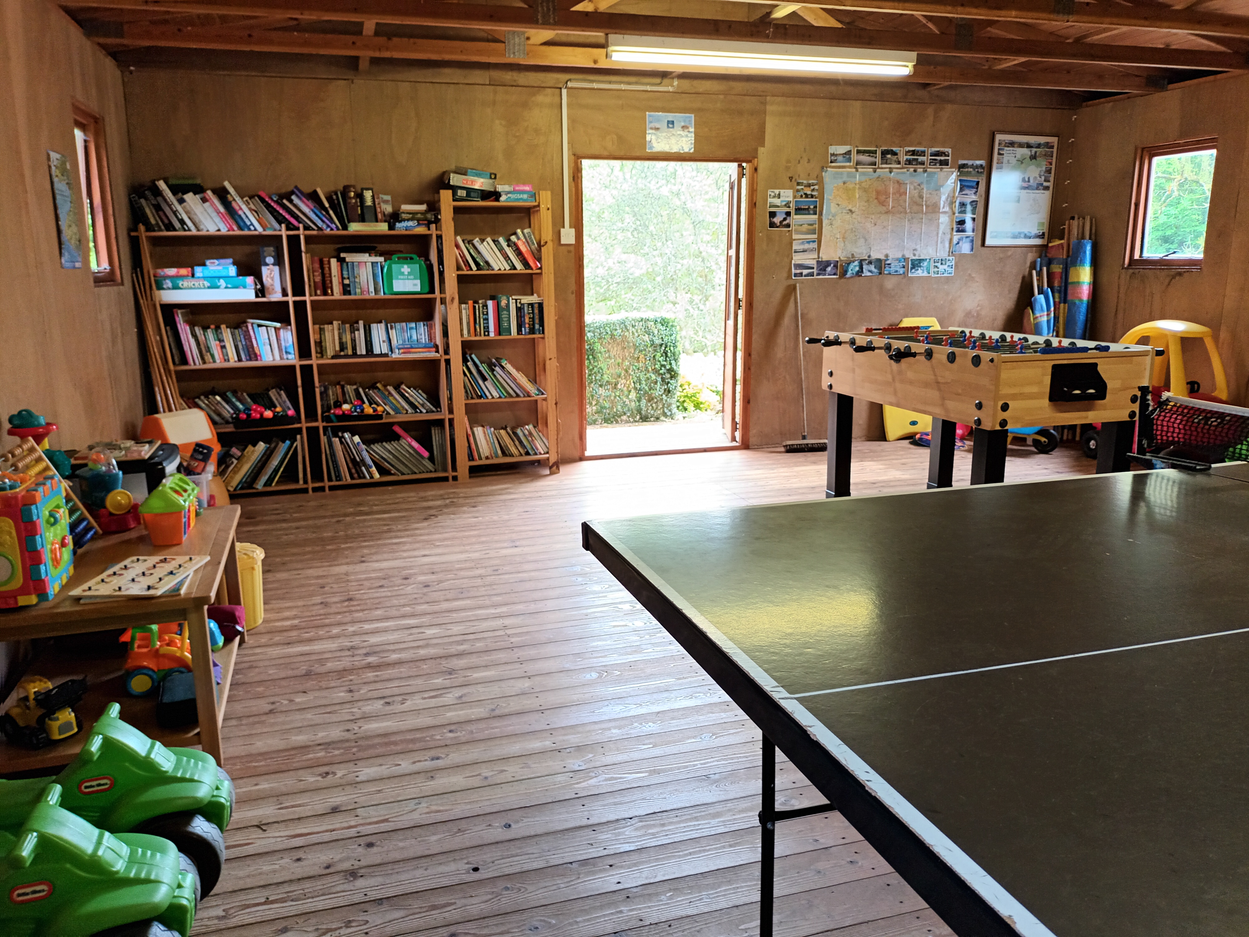 Games room - toys, table tennis and table footballl