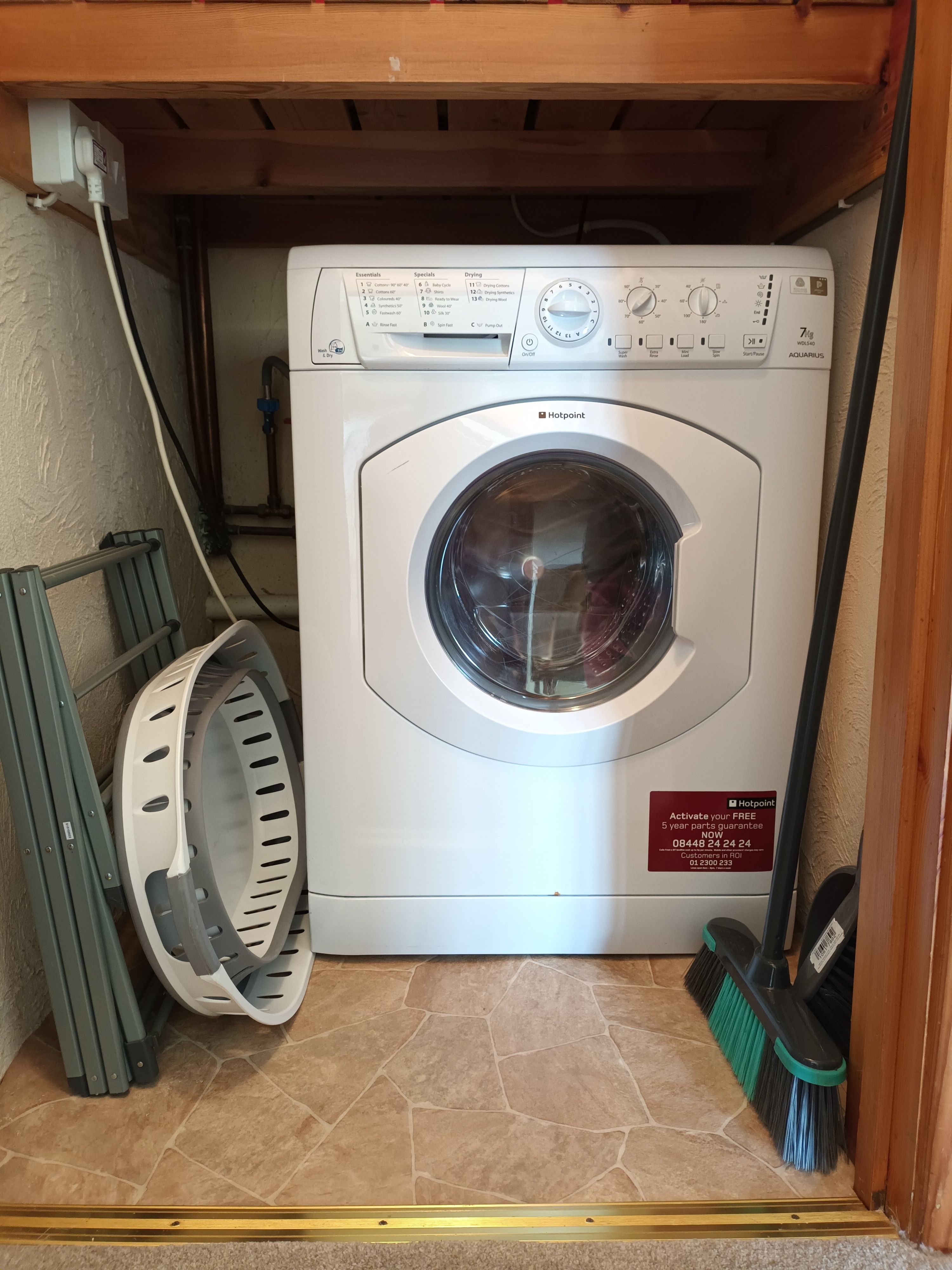 Washer/drier - perfect for longer trips or stays with infants/toddlers