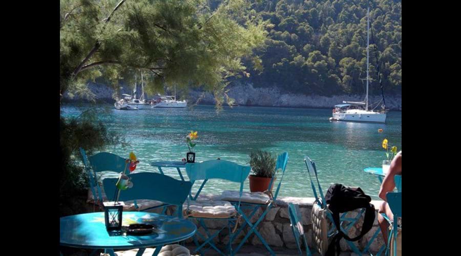 One of the cafes at Assos, just a few minutes drive from Villa Levanta