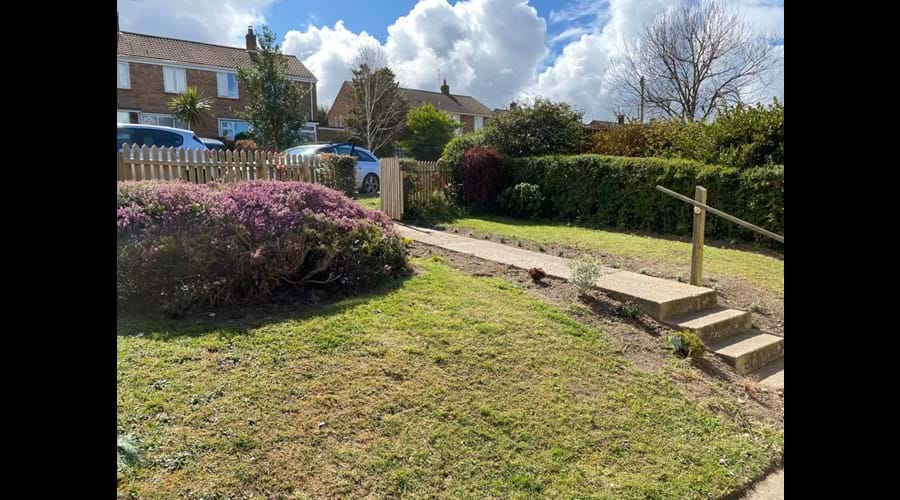 Front garden and on street parking