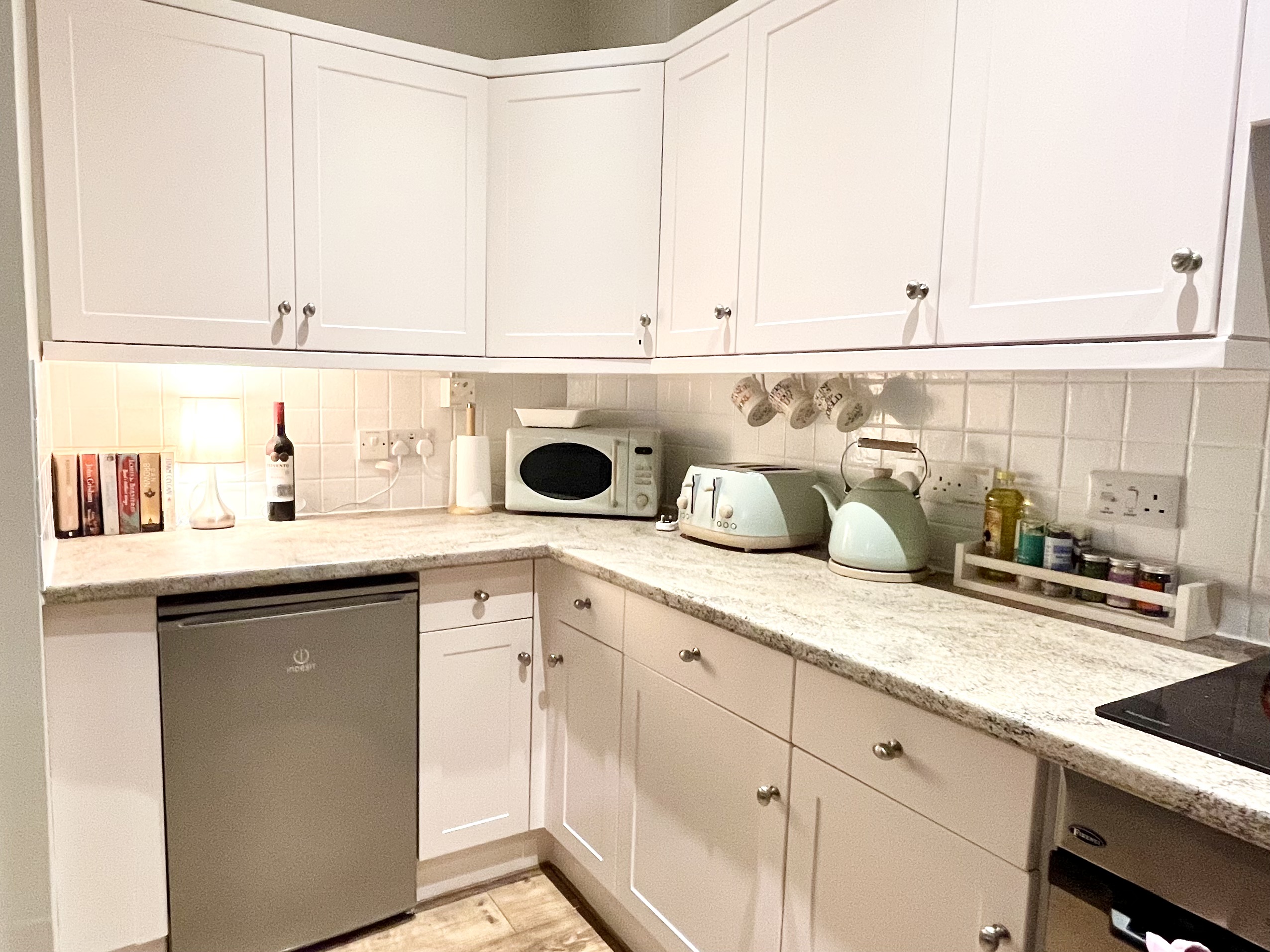 Yes, I have painted the kitchen a lovely fresh pale pink! 