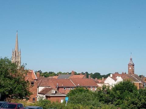 Louth sky line with St James Church