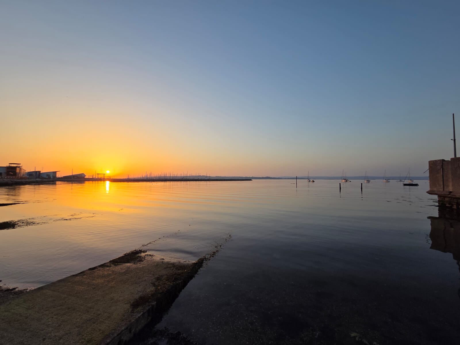 Beach sunset at Blackbarge (Portland Castle beach)
