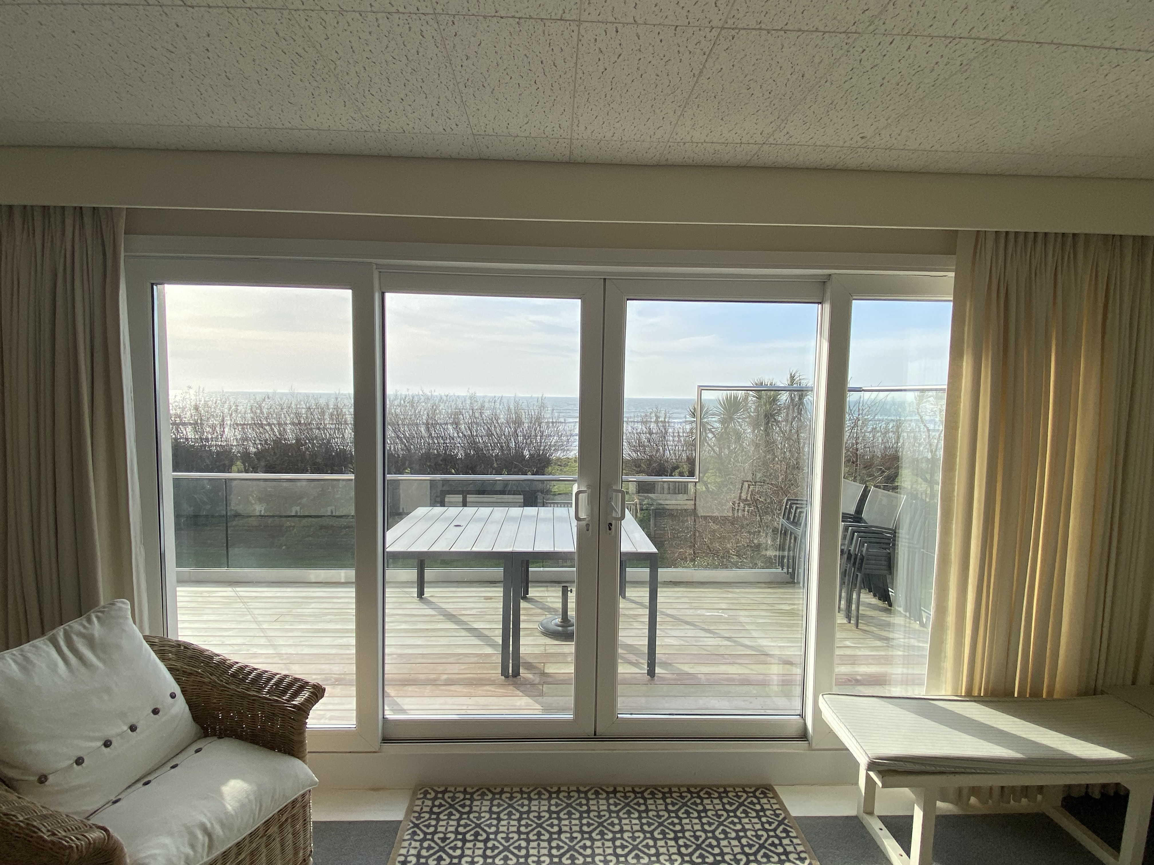Beach view from sitting room 