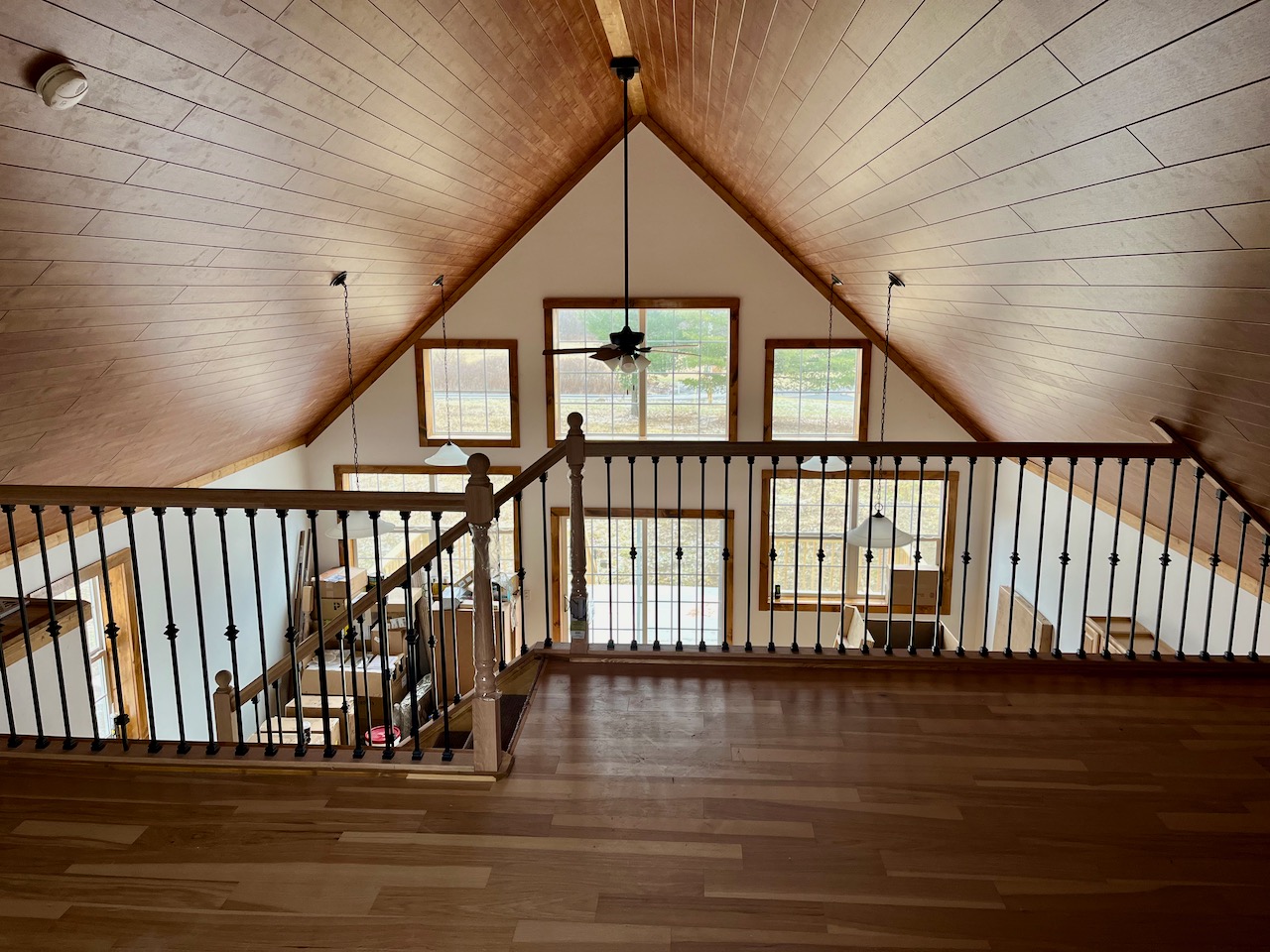 Railing and trim complete