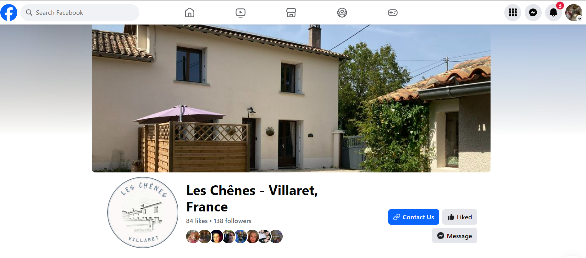 Facebook https://www.facebook.com/leschenesvillaret