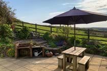 Enclosed, private garden with stunning views