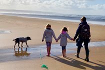 Beach walks at Sandymouth