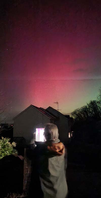 Northern Lights over Tresaith