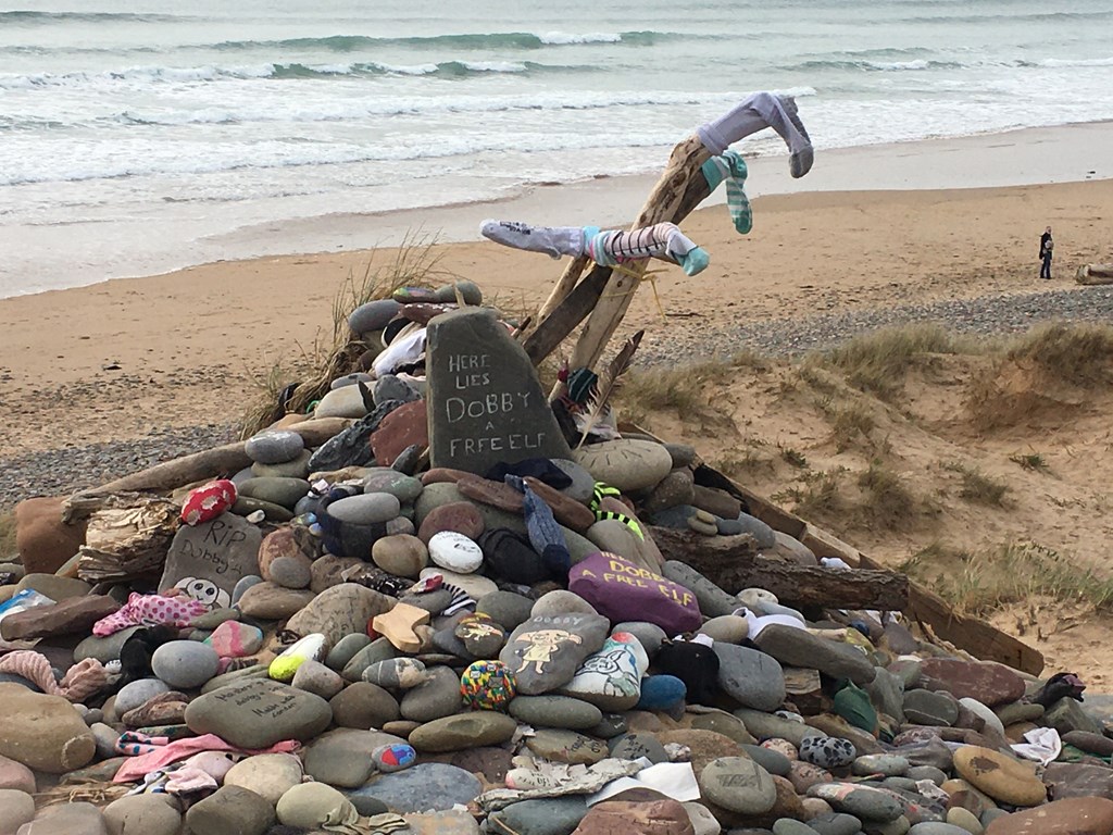 Harry Potter Dobby's Grave Freshwater West Pembrokeshire 