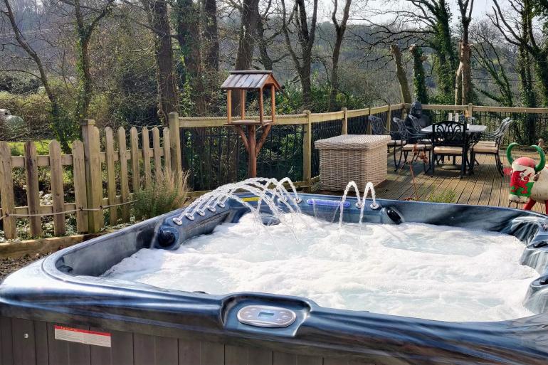 Hot Tub Heaven at Ty Nant Tresaith