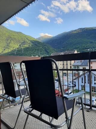 The top of Valmeinier from the front balcony