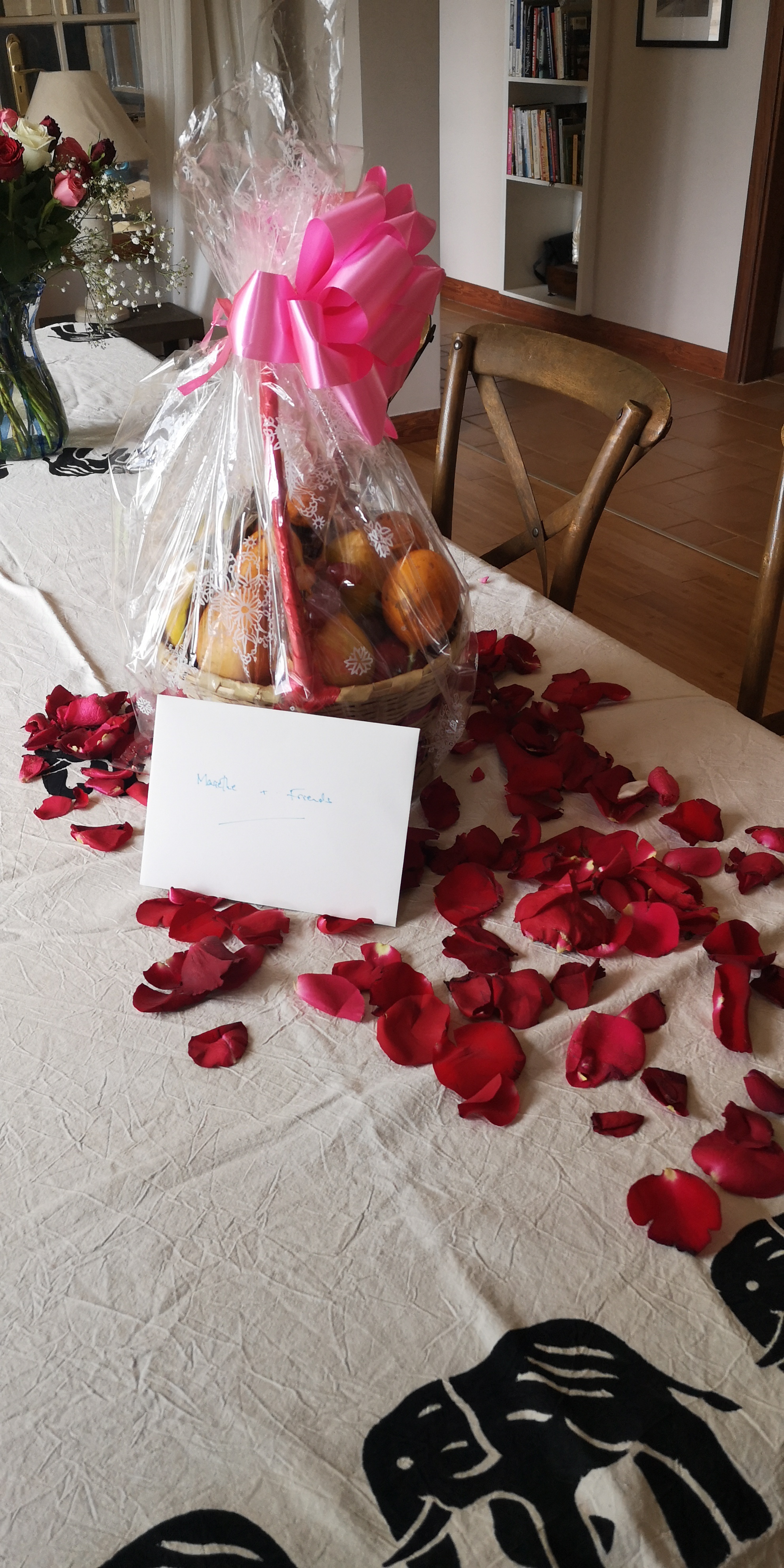 Welcome basket at Pond Cottage Tigoni