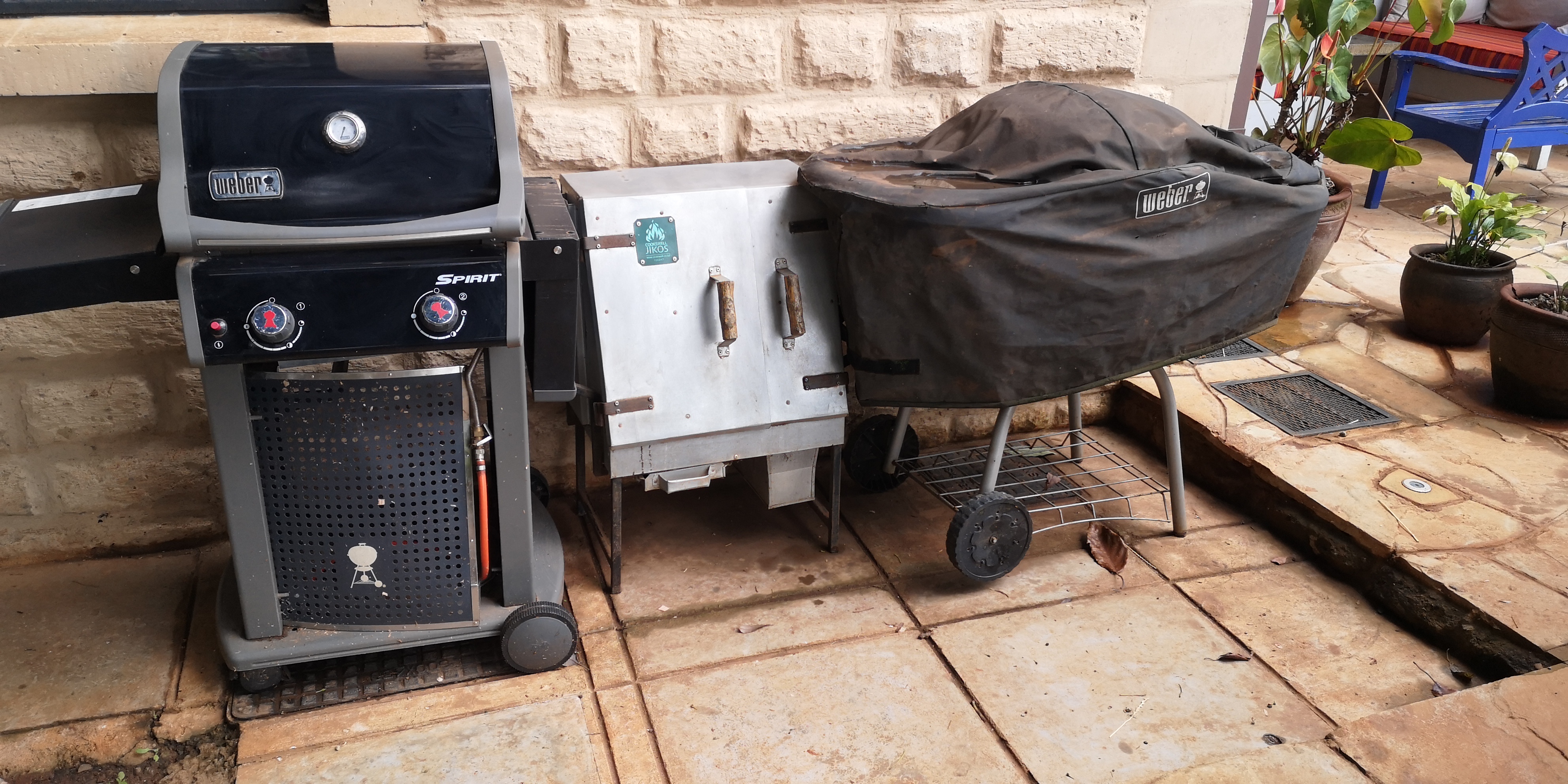 BBQ grills at Pond Cottage Tigoni
