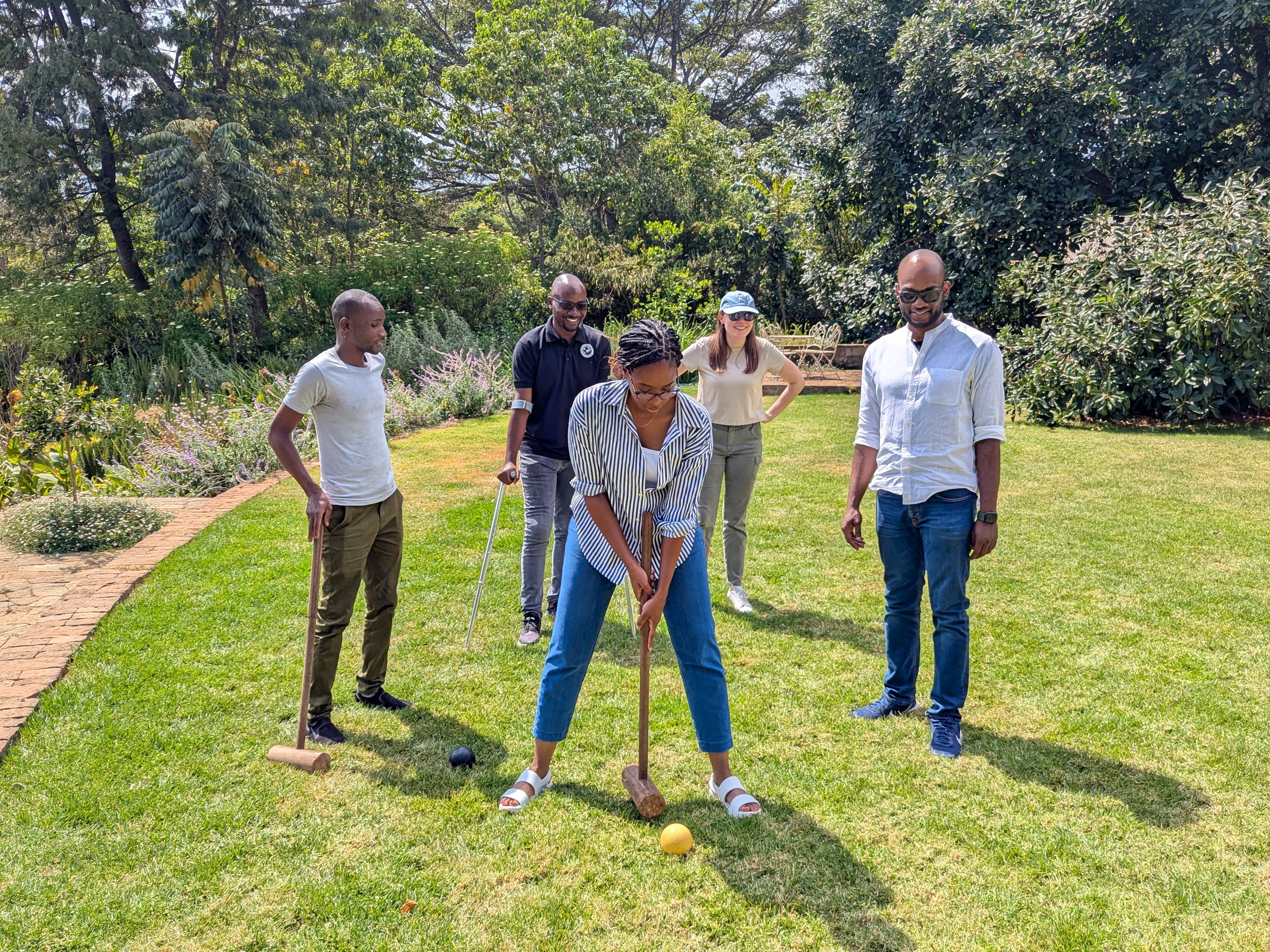 croquet at Pond Cottage Tigoni