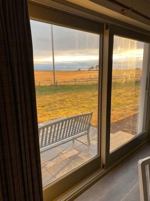 Looking out to the east from the dining area