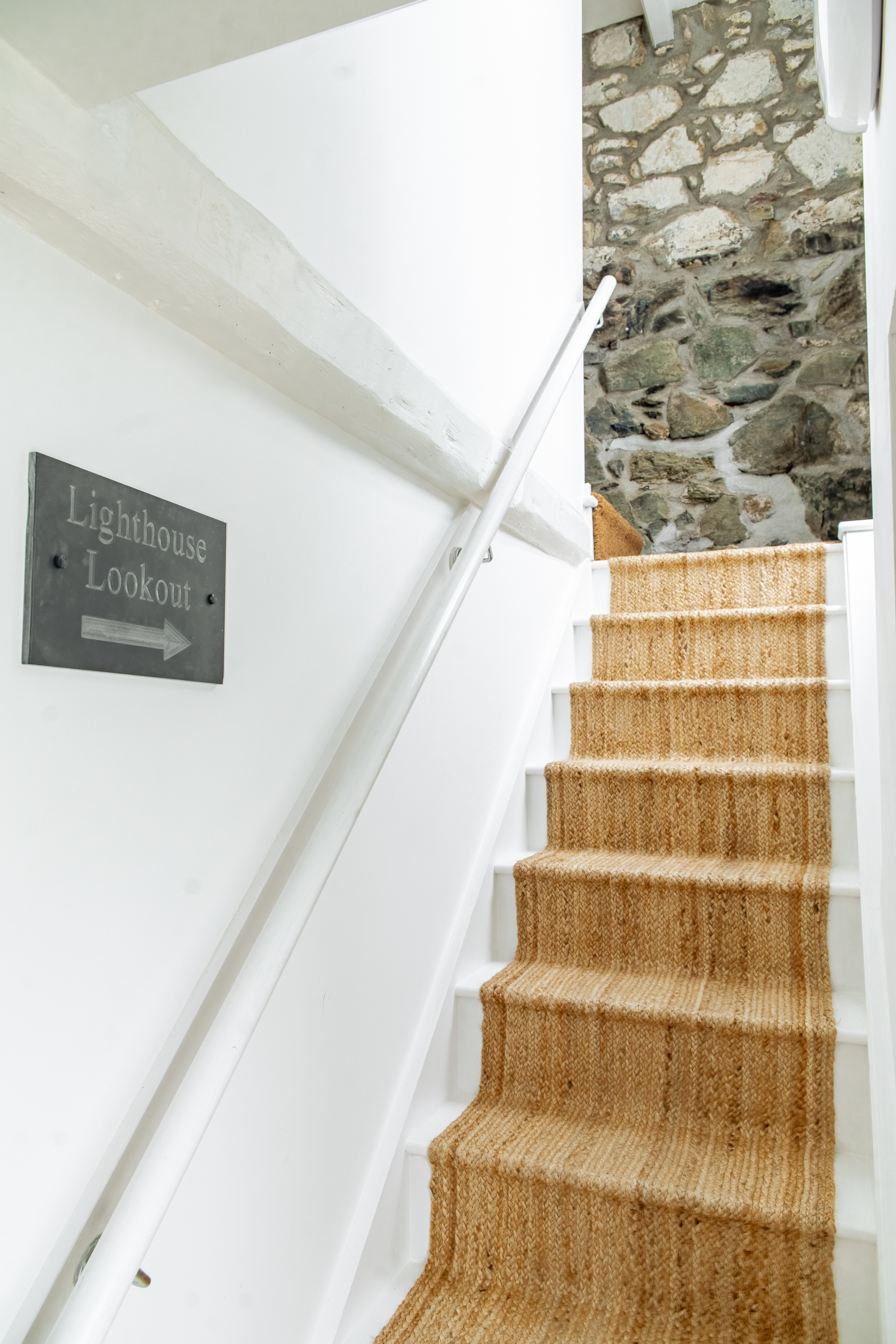 As you access the building there is one flight of stairs to to access Lighthouse Lookout.