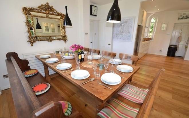 Dining for up to ten guests