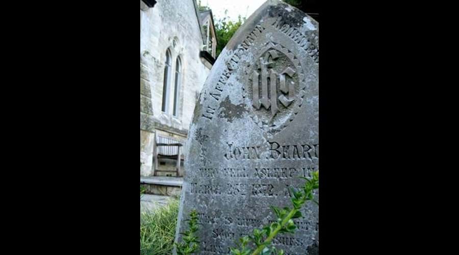 One of the old gravestones