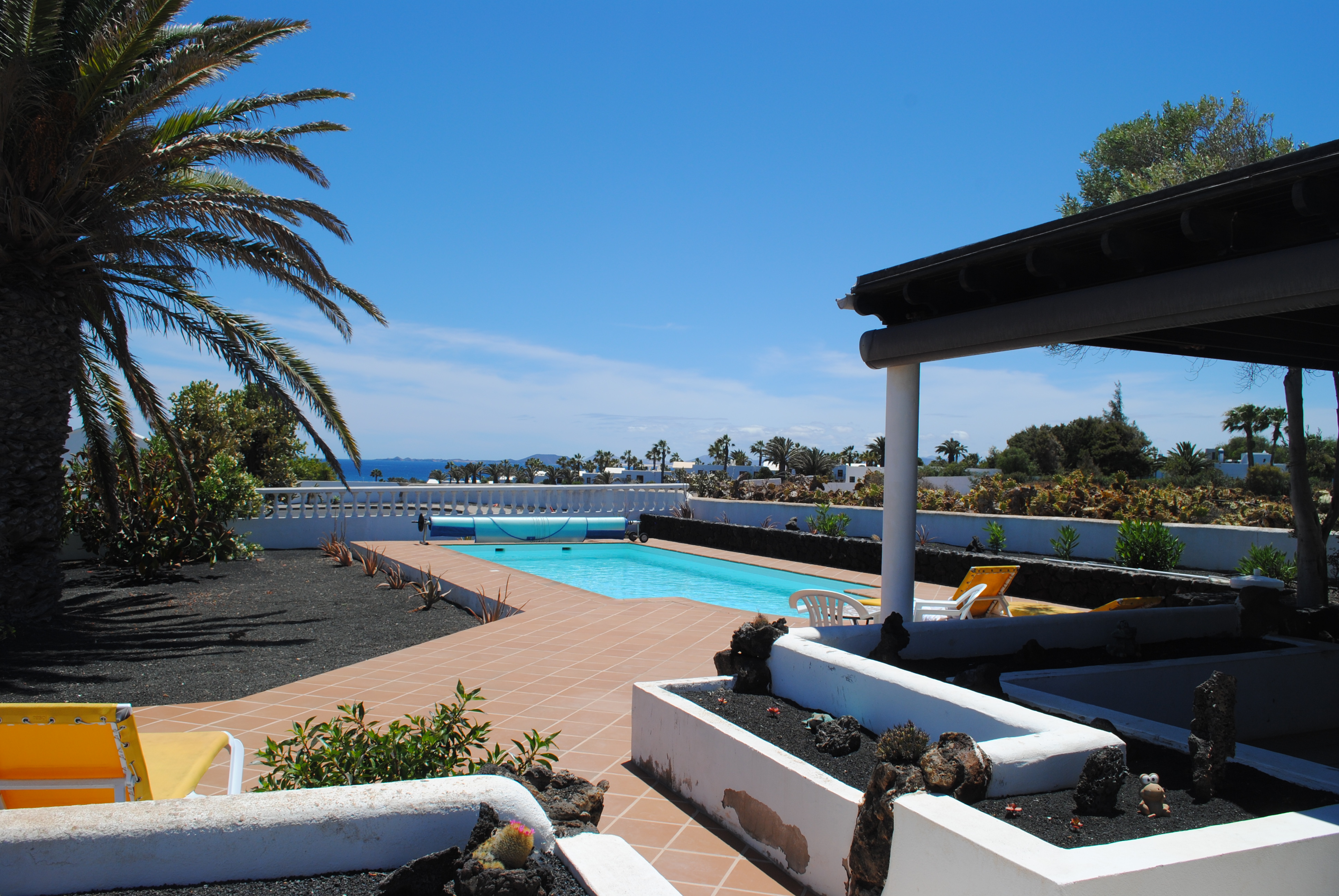 Garden and heated pool