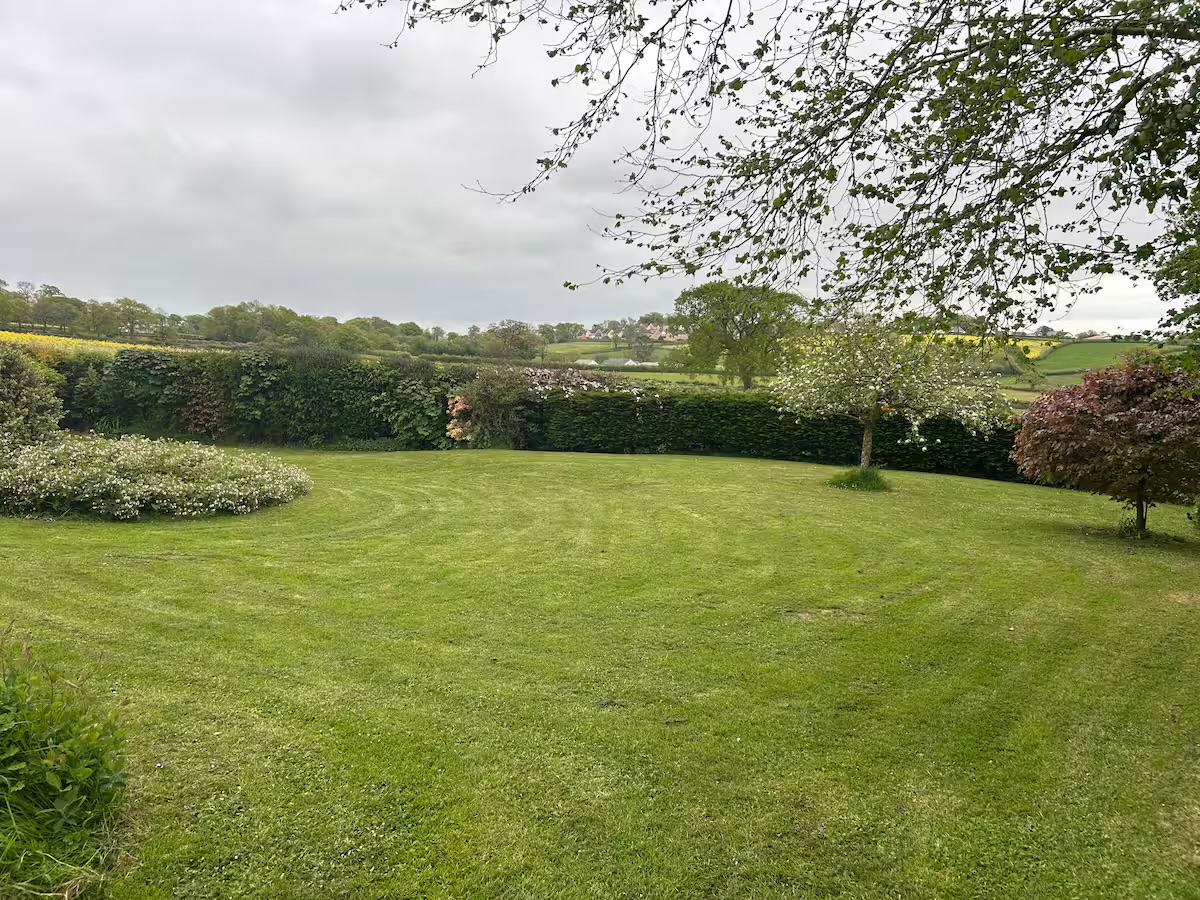 Large enclosed private garden