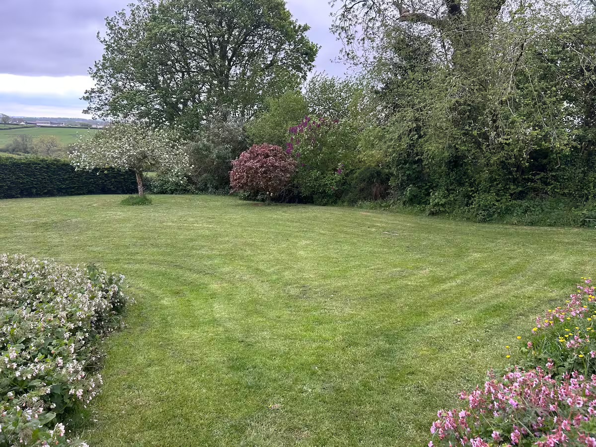 Large enclosed private garden
