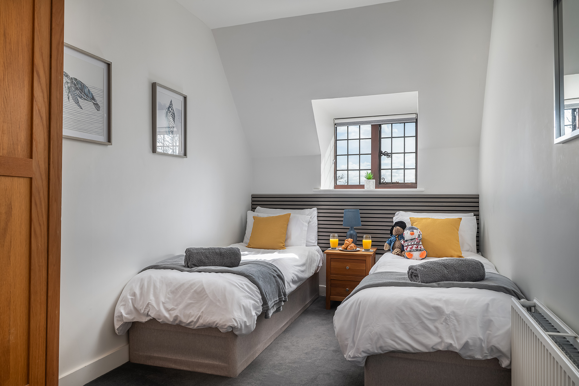 Beds can be joined together to create a large double bed