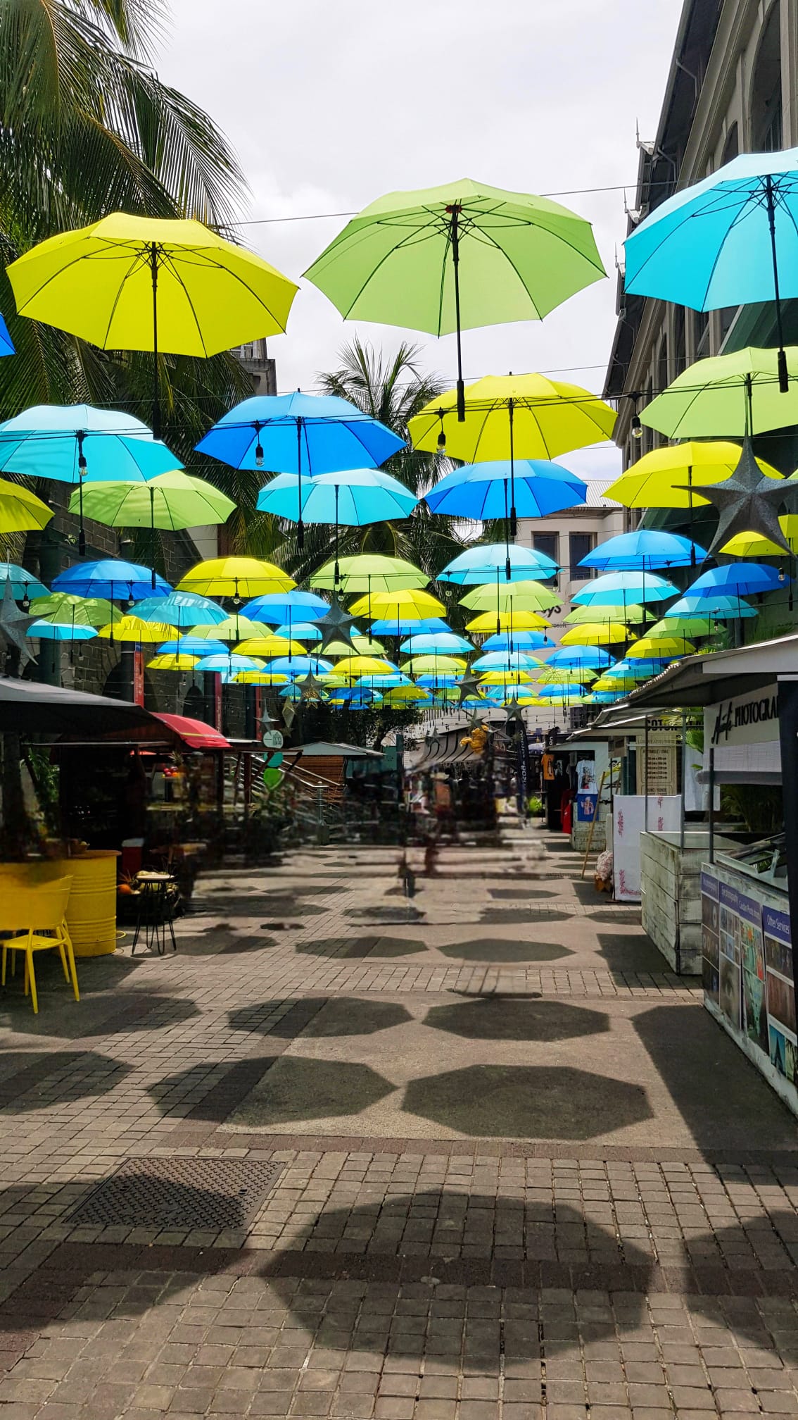 Visit the colourful umbrella square in the capital