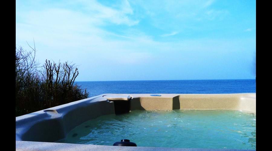 hot tub in the sun!