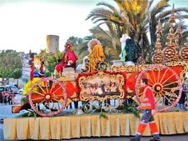 The Three Kings Parade in Puerto de Mazarron