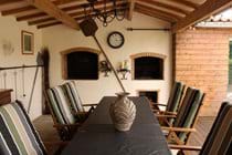 Outdoor Dining Area, BBQ and Bread Oven