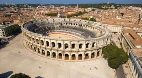 The Arena at Nimes - best preserved Roman amphitheatre, and film set of Gladiator!