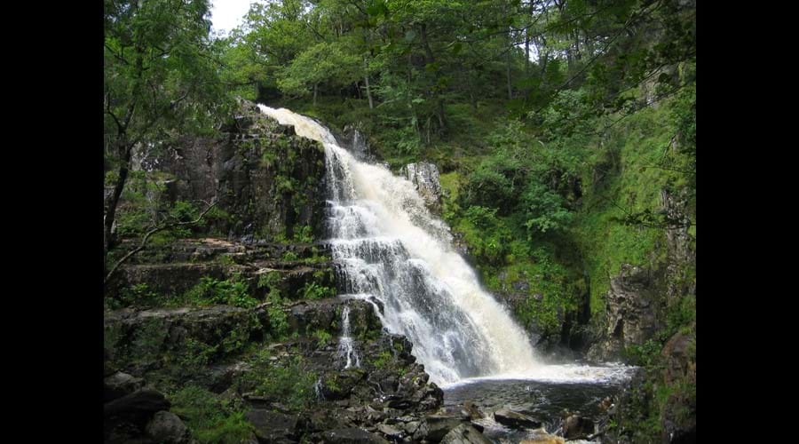 The waterfall at Coed Y Brenin well worth the walk - S Jager